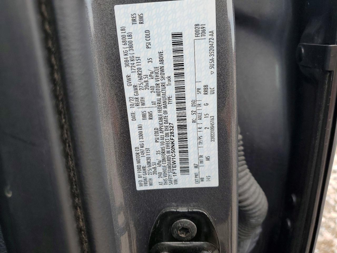 2022 Ford F150 Supercrew