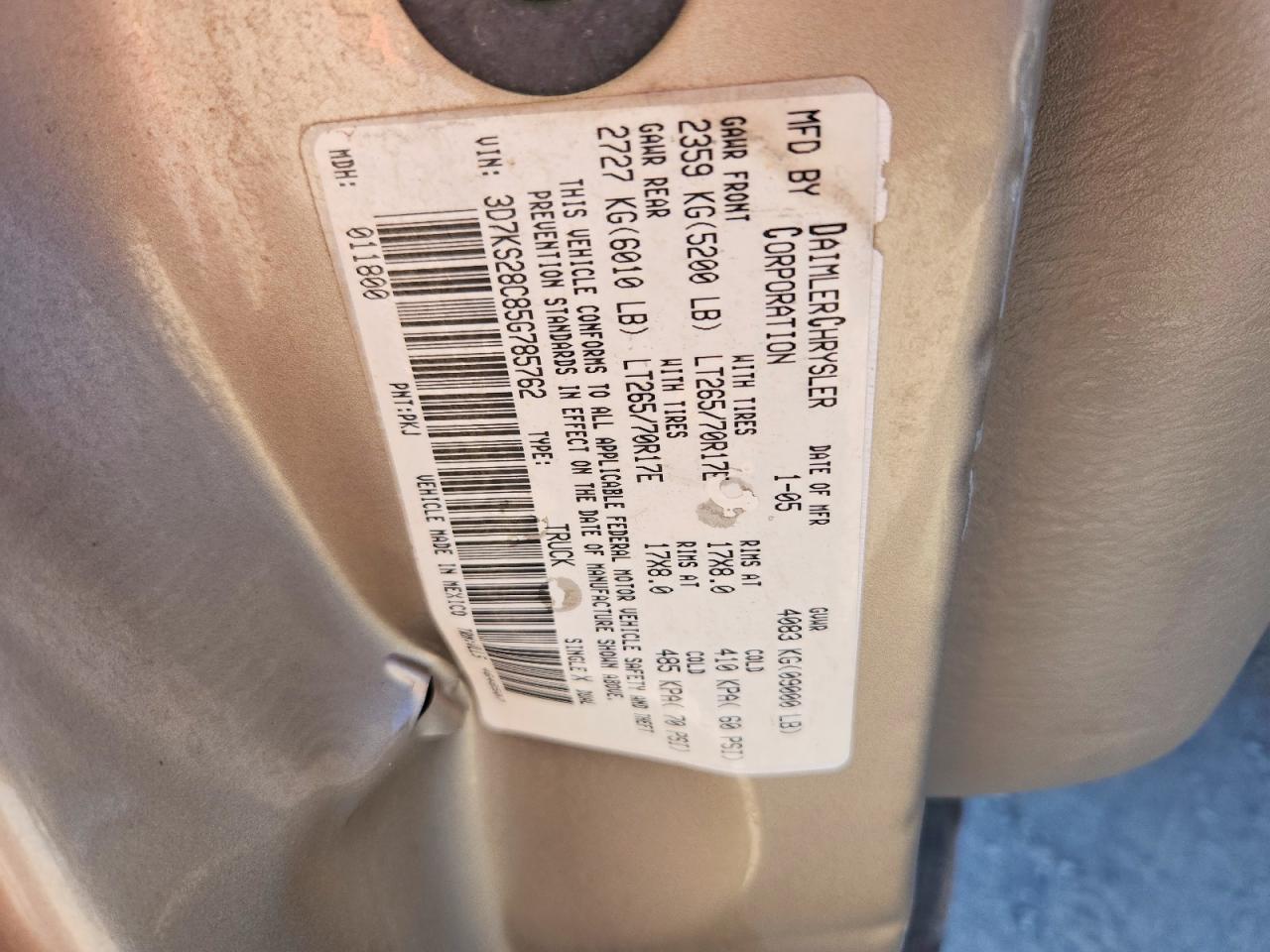 2005 Dodge RAM 2500 ST