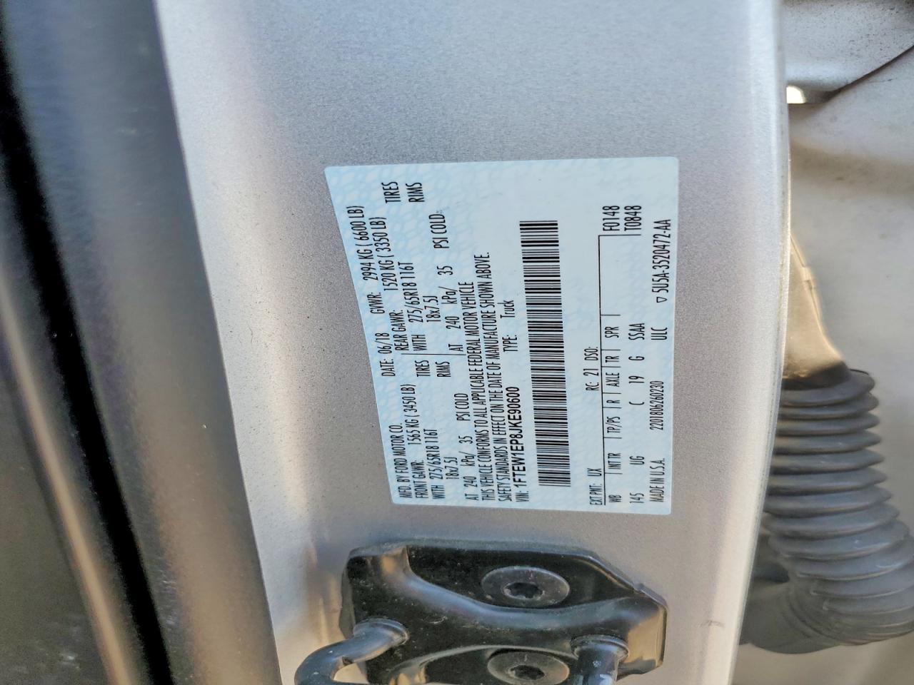2018 Ford F150 Supercrew