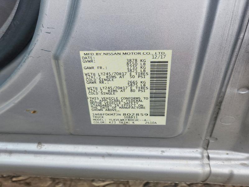 2018 Nissan NV 1500 S