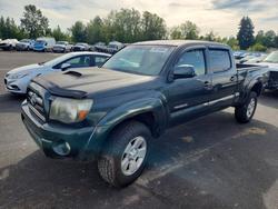 Salvage trucks for sale at Portland, OR auction: 2009 Toyota Tacoma Double Cab Long BED