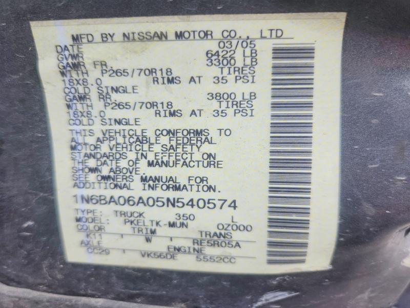 2005 Nissan Titan XE