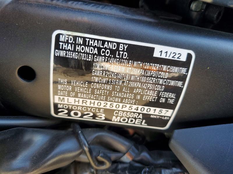 2023 Honda CB650 RA