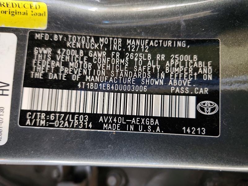 2013 Toyota Avalon Hybrid XLE Touring