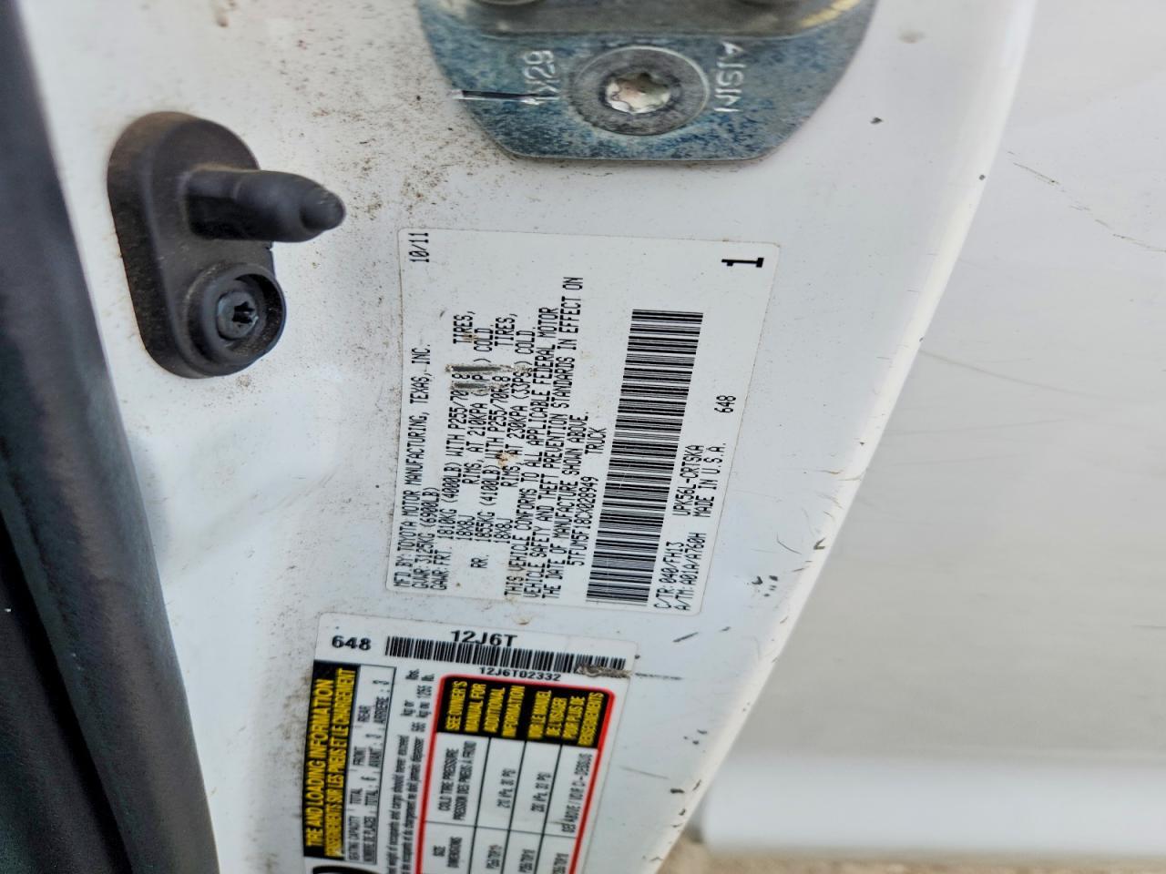2012 Toyota Tundra Double Cab SR5