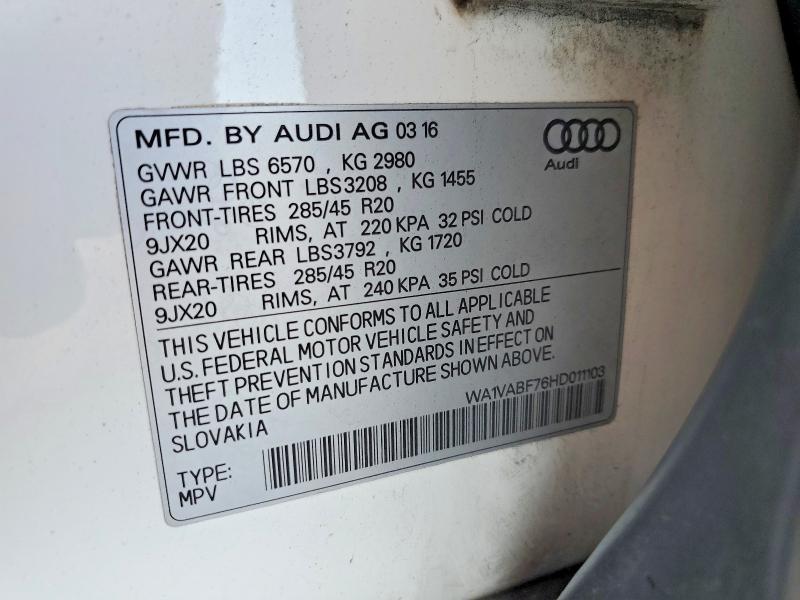 2017 Audi Q7 Prestige