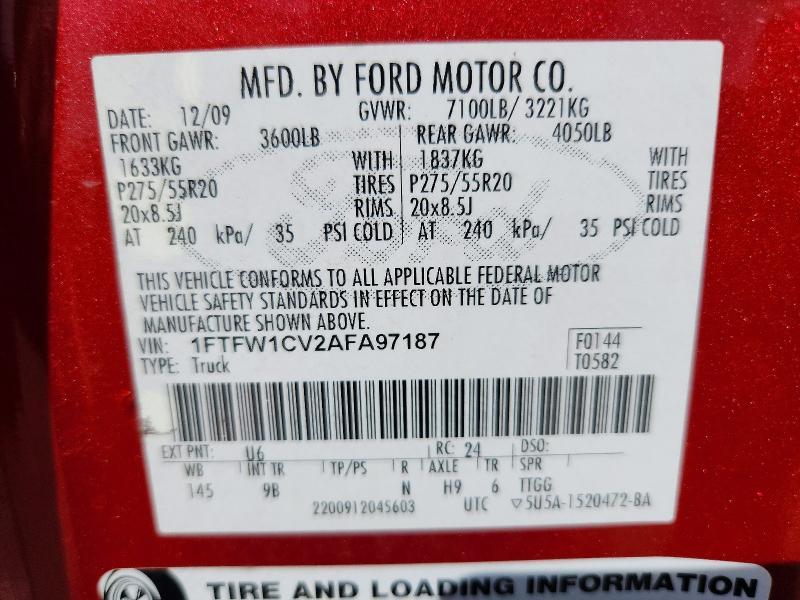 2010 Ford F150 Supercrew