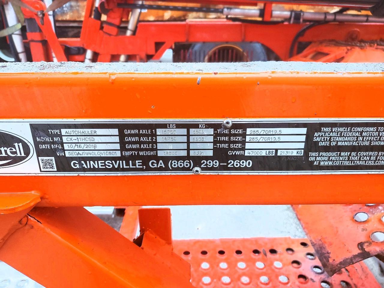 2020 Cottrell CX-11HCSD Car Carrier