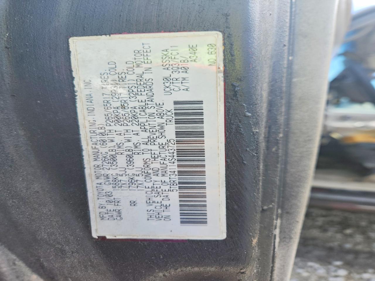 2004 Toyota Tundra SR5