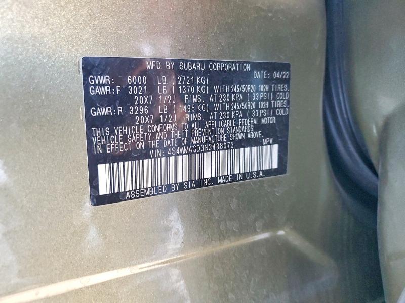 2022 Subaru Ascent Onyx Edition
