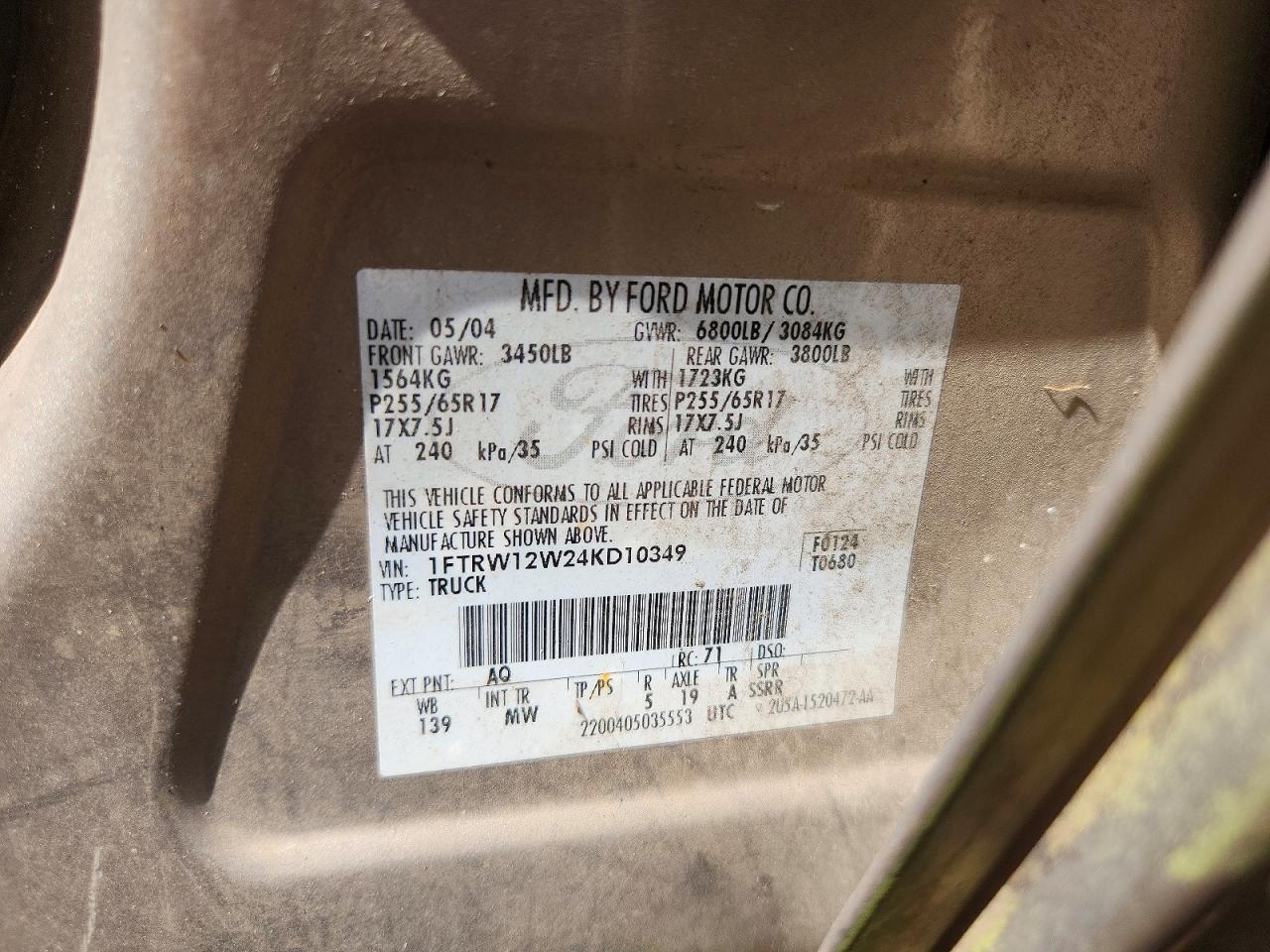 2004 Ford F150 Supercrew