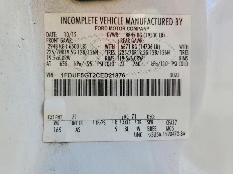 2012 Ford F550 Super Duty