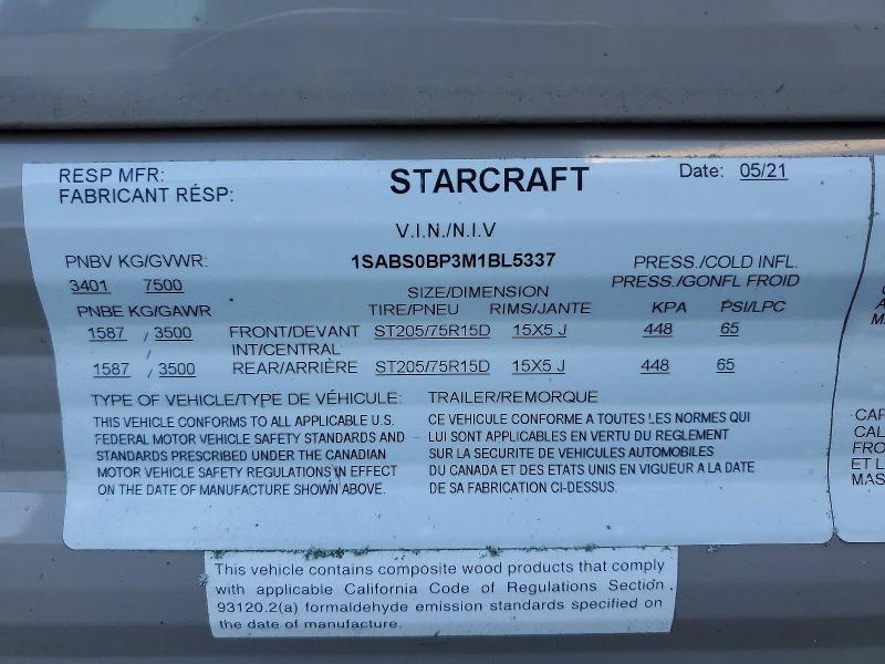 2021 Starcraft AR-ON26BHS-Camper