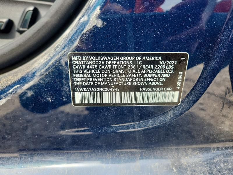 2022 Volkswagen Passat SE