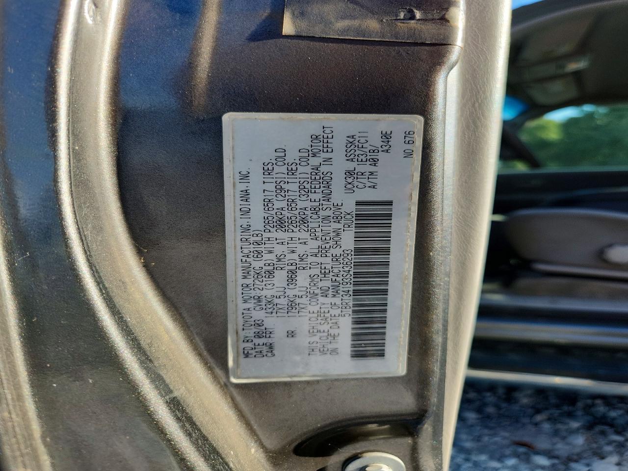 2003 Toyota Tundra SR5