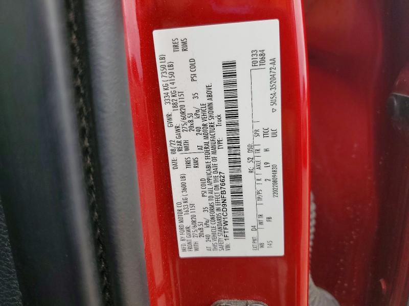 2022 Ford F150 Supercrew