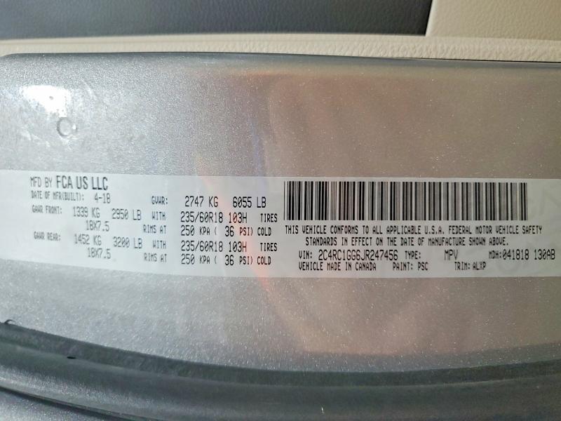 2018 Chrysler Pacifica Limited