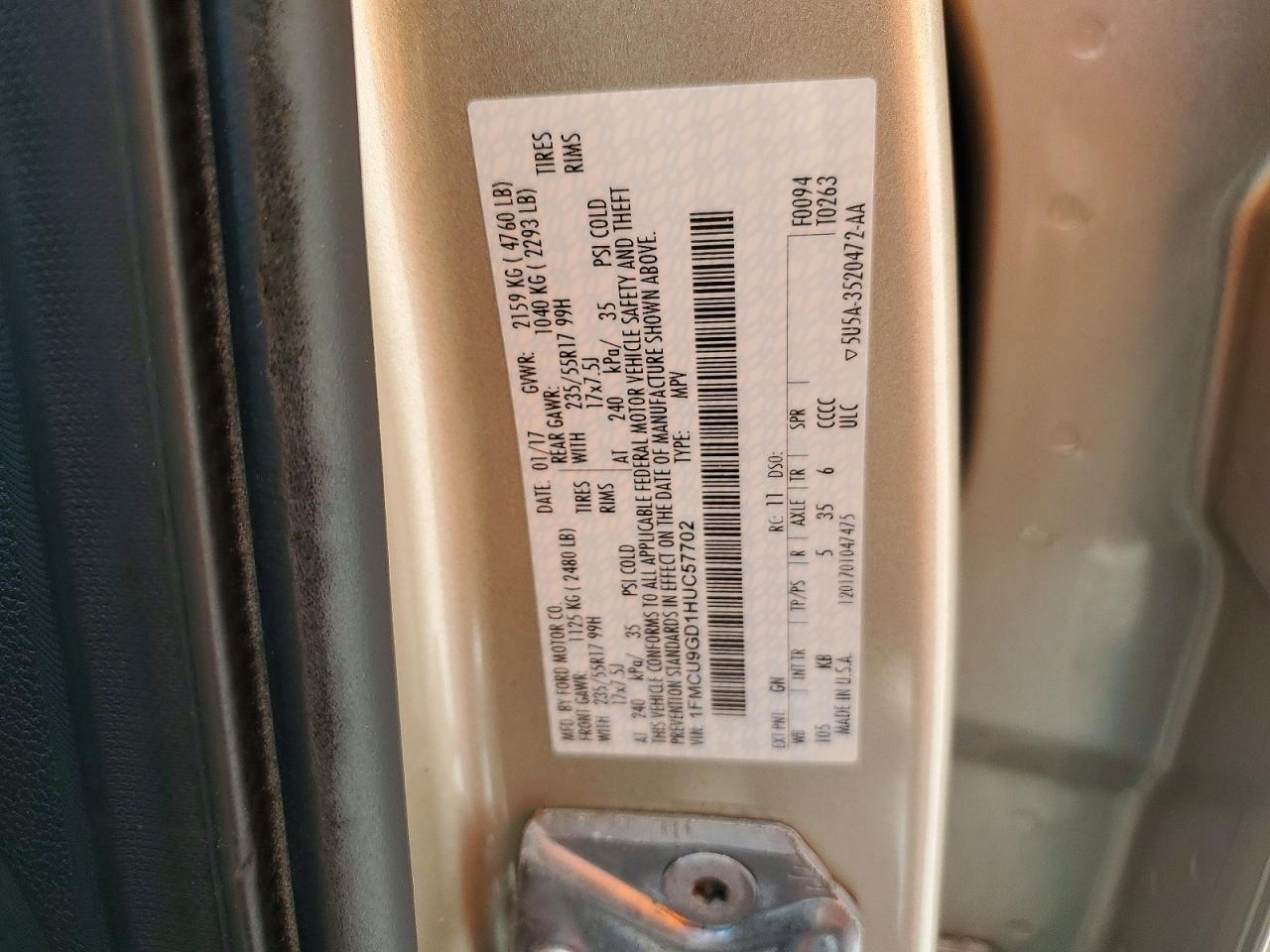 2017 Ford Escape SE