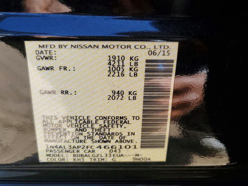 2015 Nissan Altima 2.5 S