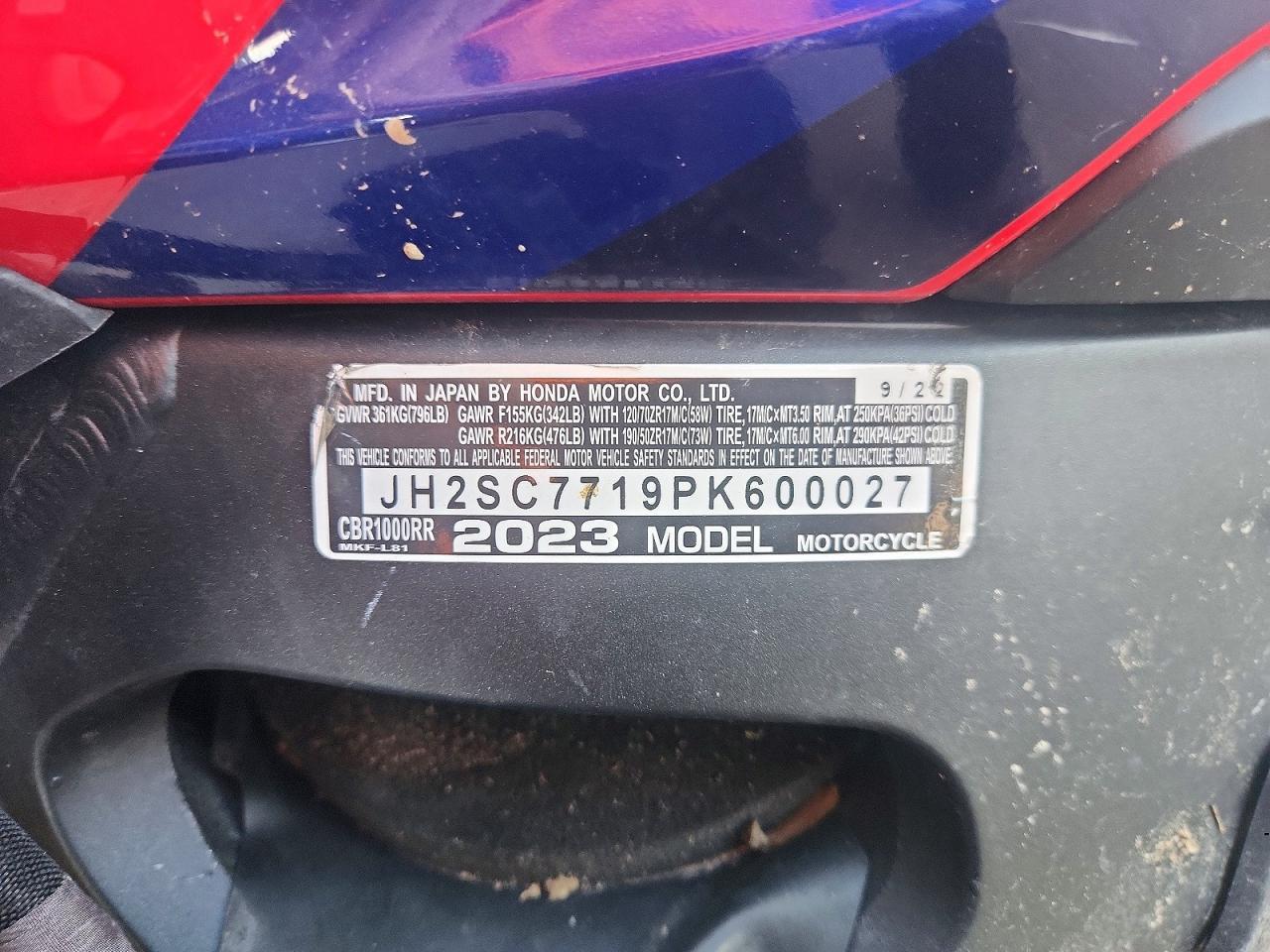 2023 Honda CBR1000 RR