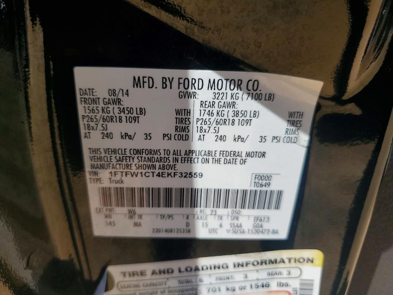 2014 Ford F150 Supercrew