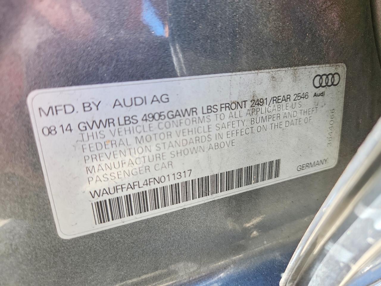2015 Audi A4 Premium Plus