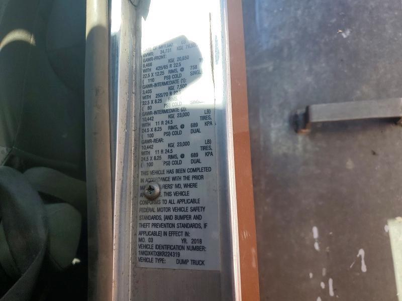 2019 Kenworth T800 Dump Truck