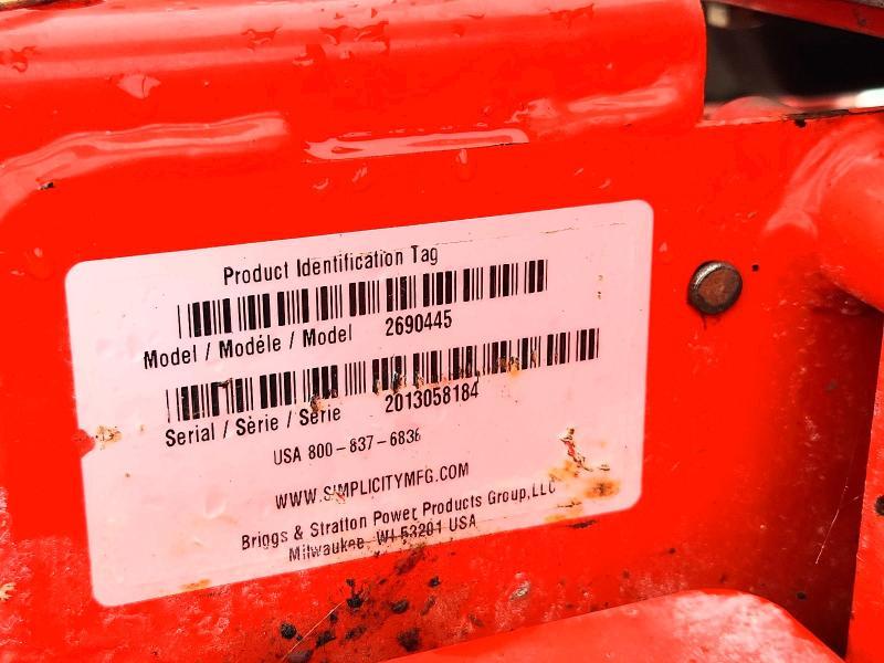 2013 Simplicity 2690445 Lawn Mower