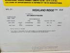 2027 Open Range 2027 Highland Ridge Open Range Camper