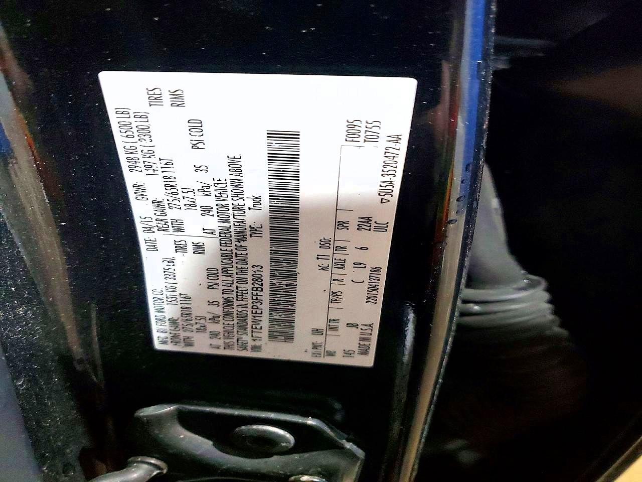 2015 Ford F150 Supercrew