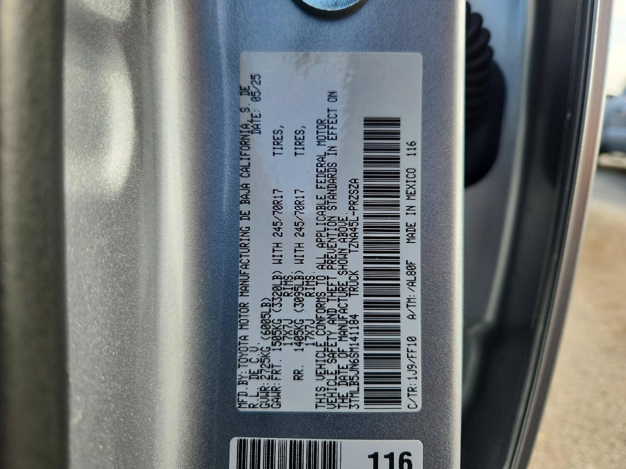 2025 Toyota Tacoma SR5