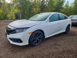 Salvage cars for sale from Copart Cookstown, ON: 2019 Honda Civic Sport