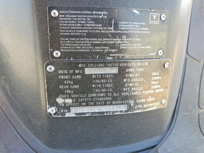 2022 Taotao Lancer 150