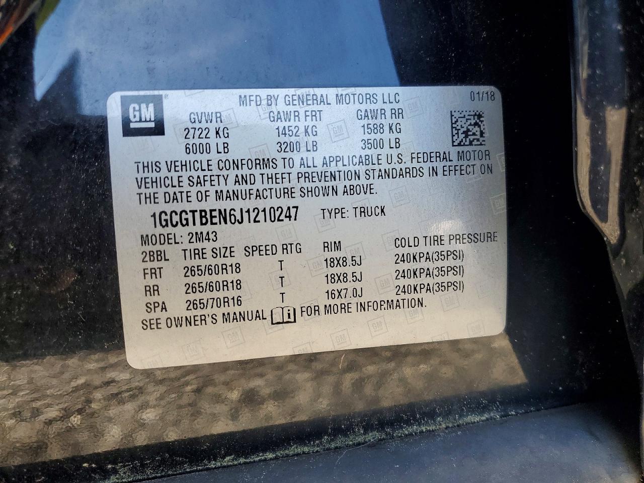 2018 Chevrolet Colorado