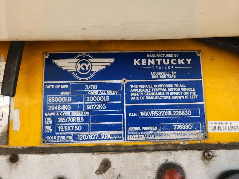 2008 Kentucky Refrigerated Van Trailer