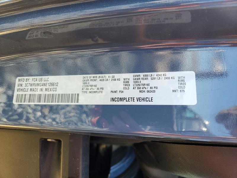 2022 Dodge RAM Promaster 3500 Delivery Truck