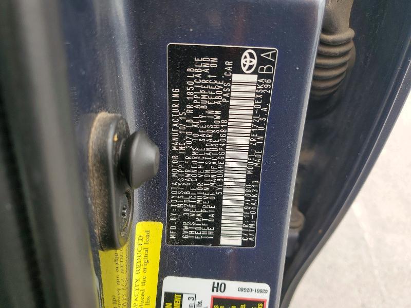 2016 Toyota Corolla S Plus