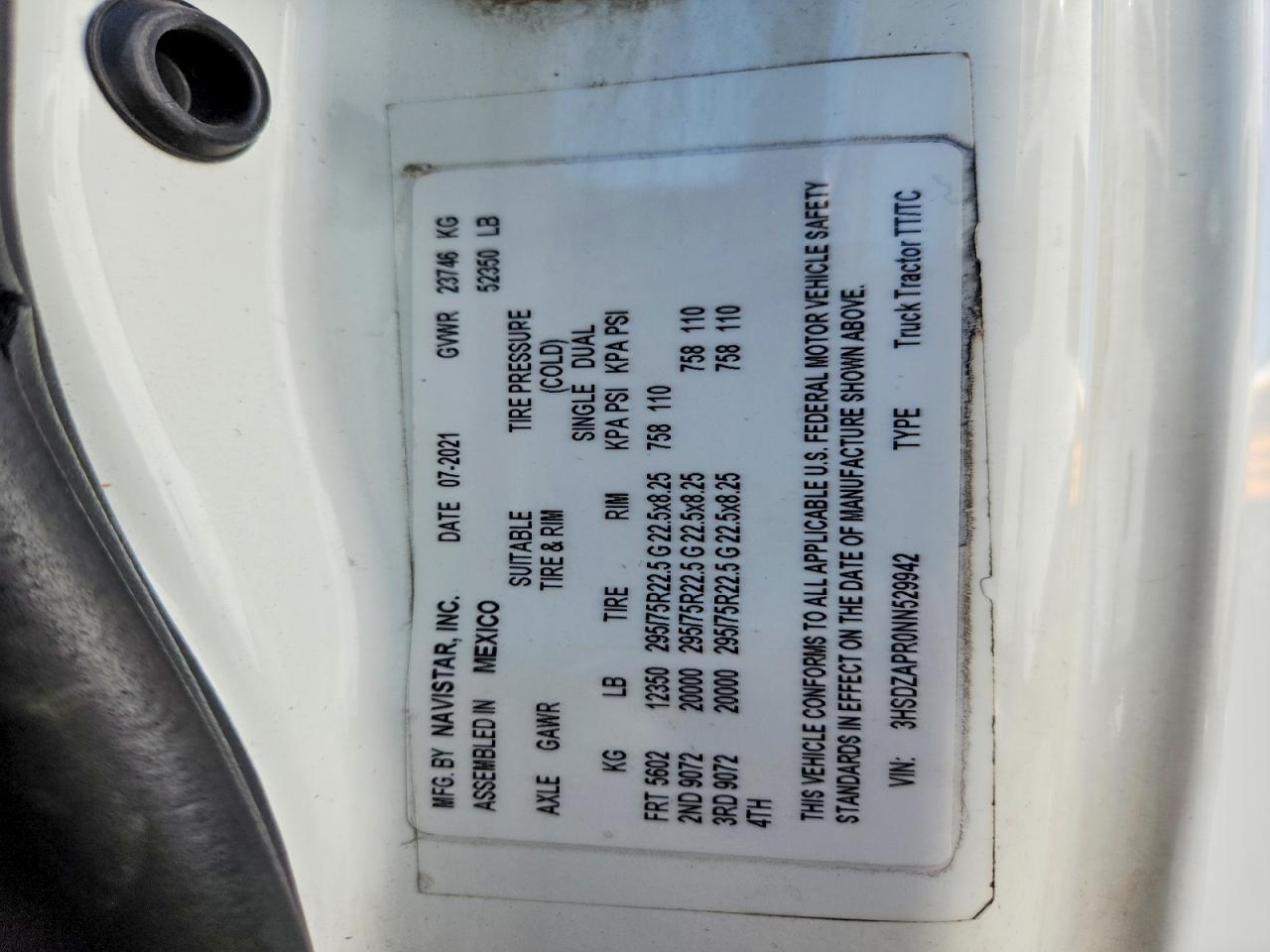 2022 International LT625 Semi Truck