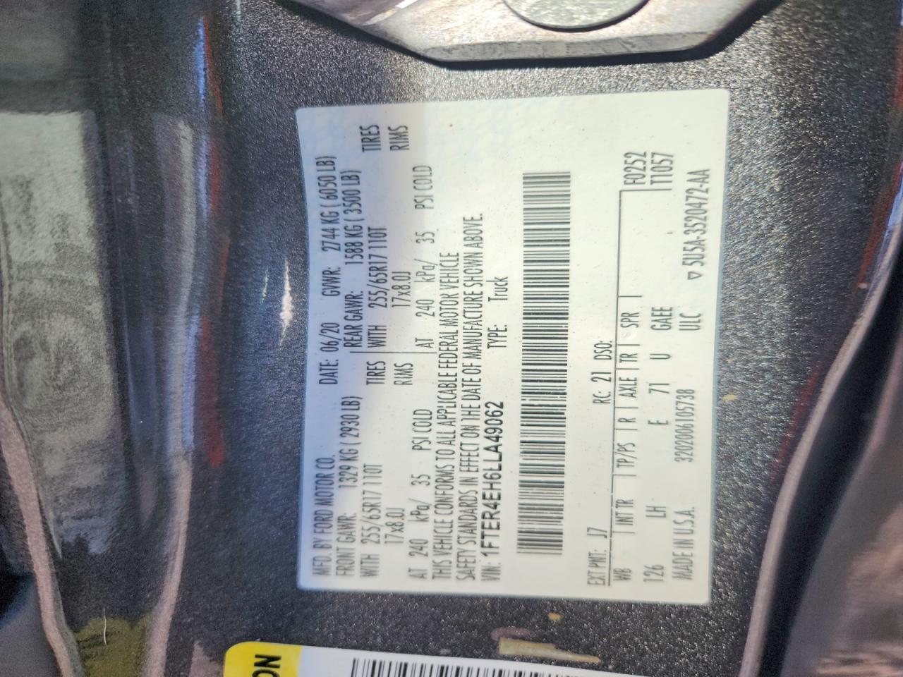2020 Ford Ranger XL