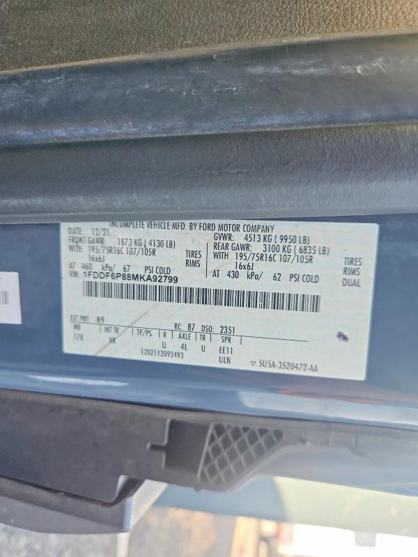 2021 Ford Transit T-350 HD Delivery Truck