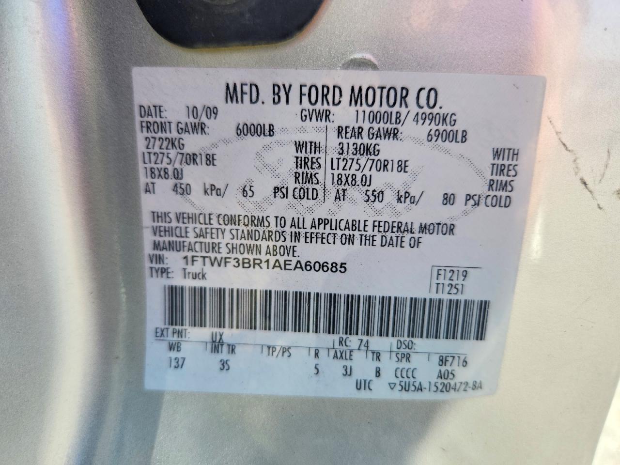 2010 Ford F350 Super Duty