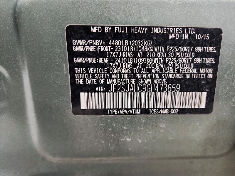 2016 Subaru Forester 2.5i Limited