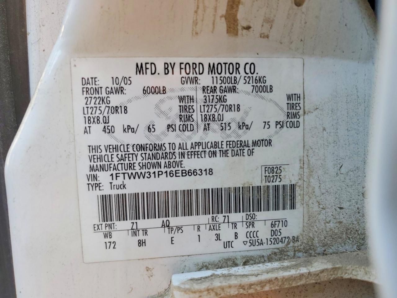 2006 Ford F350 SRW Super Duty
