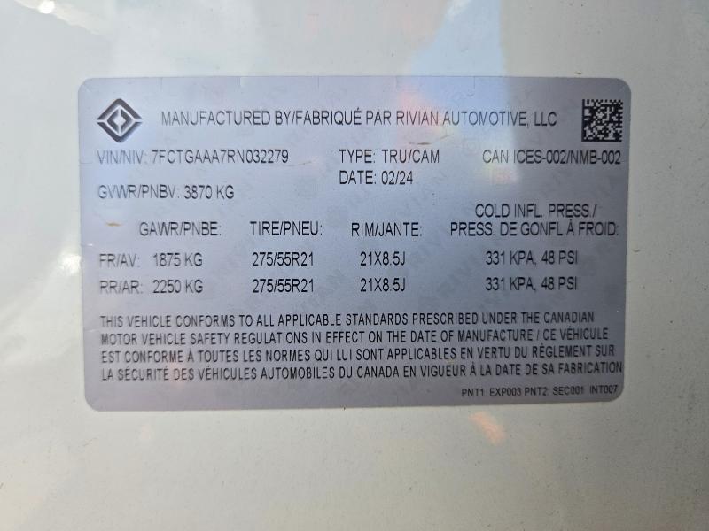 2024 Rivian R1T Adventure
