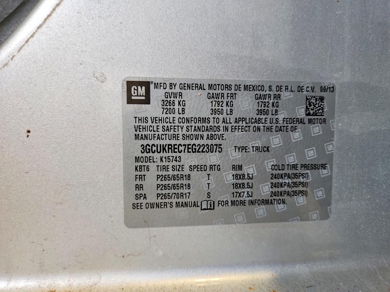 2014 Chevrolet Silverado K1500 LT