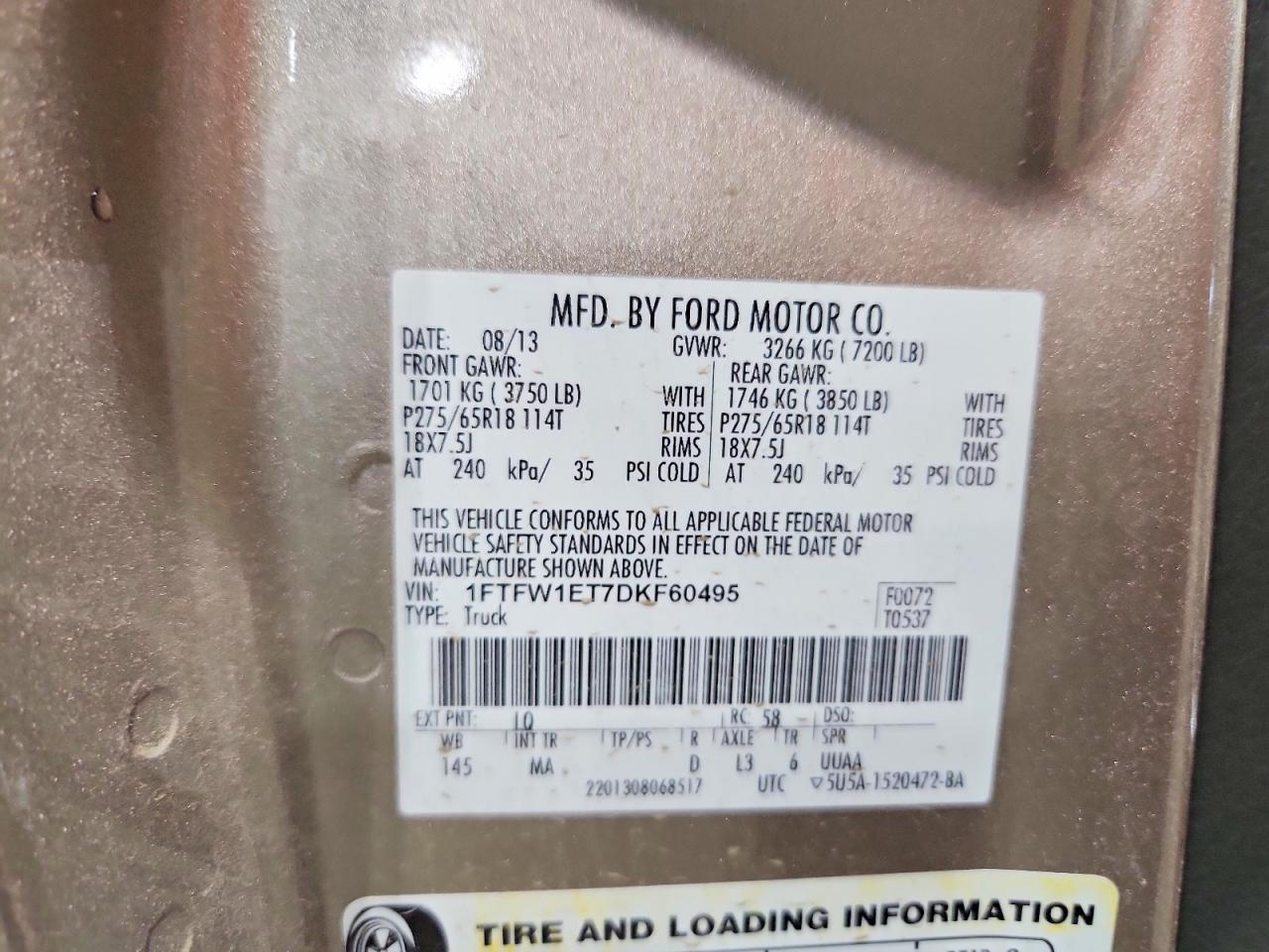 2013 Ford F150 Supercrew