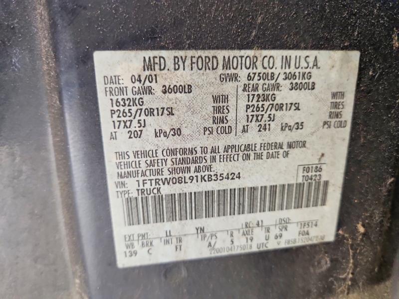2001 Ford F150 Supercrew