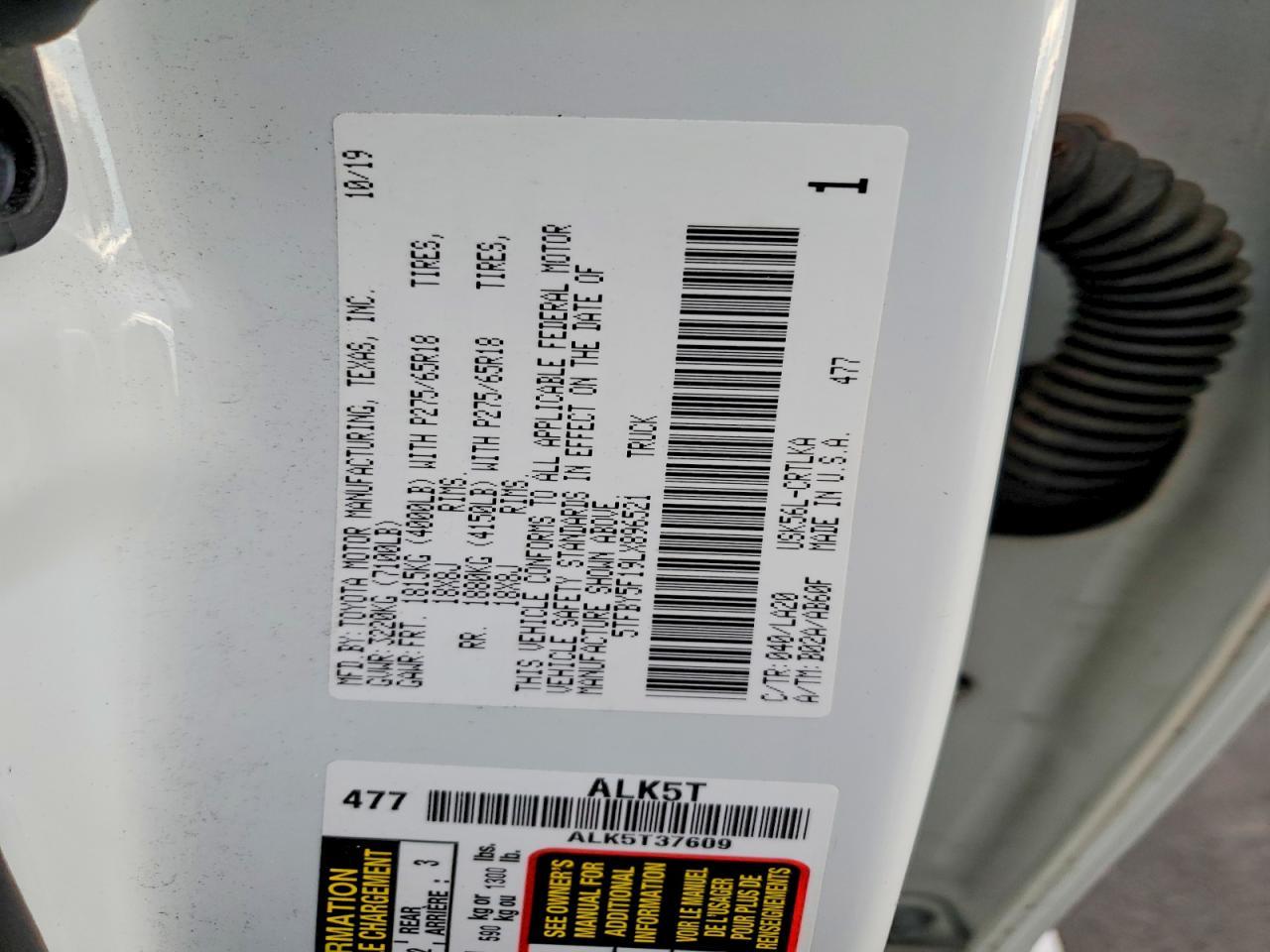 2020 Toyota Tundra Double Cab Limited