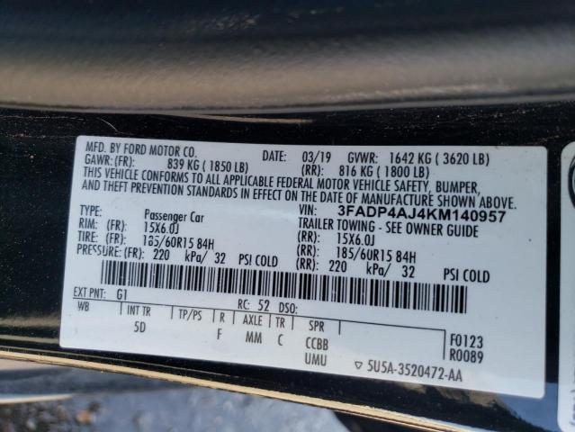 2019 Ford Fiesta s