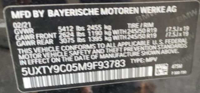 2021 BMW X3 XDRIVEM40I